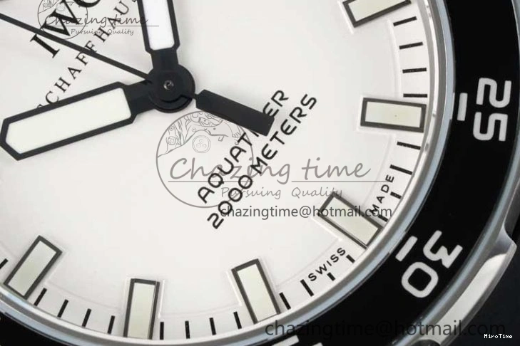 MIROTIME 0322 Premium Aquatimer Automatic SS RSF 1:1 Best Edition White Black Dial on Black Rubber Strap A 7067